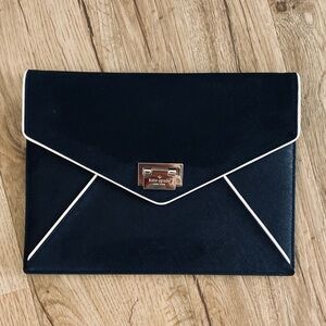 KATE SPADE Envelope Saffiano Leather Clutch